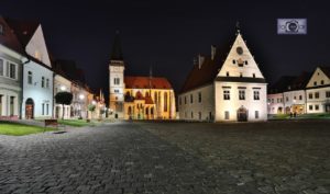 Bardejov-namestie-vecer